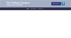 Desktop Screenshot of mbtpodiatry.co.uk